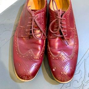Cole Haan Mens 11M Lace Up Oxblood dress shoes